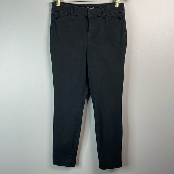Old Navy High Waisted Pixie Ankle Skinny Pants Black Jack Hidden Slim Pockets 6 - Picture 10 of 10